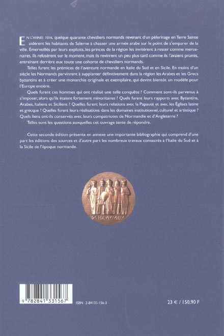 Quatrième de couverture de « NORMANDS EN MEDITERRANEE DANS LE SILLAGE DES TANCREDE »