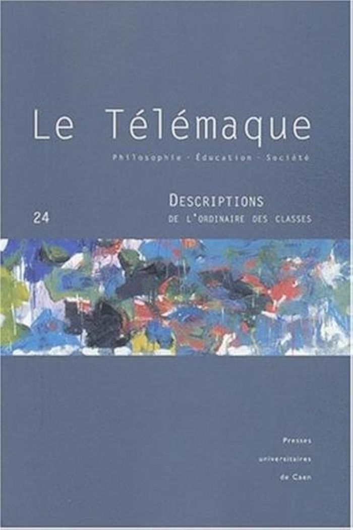 Couverture du livre « LE TELEMAQUE, N  24/2003 » de Alain Vergnioux, librairie Les Contes Infusés à Corte