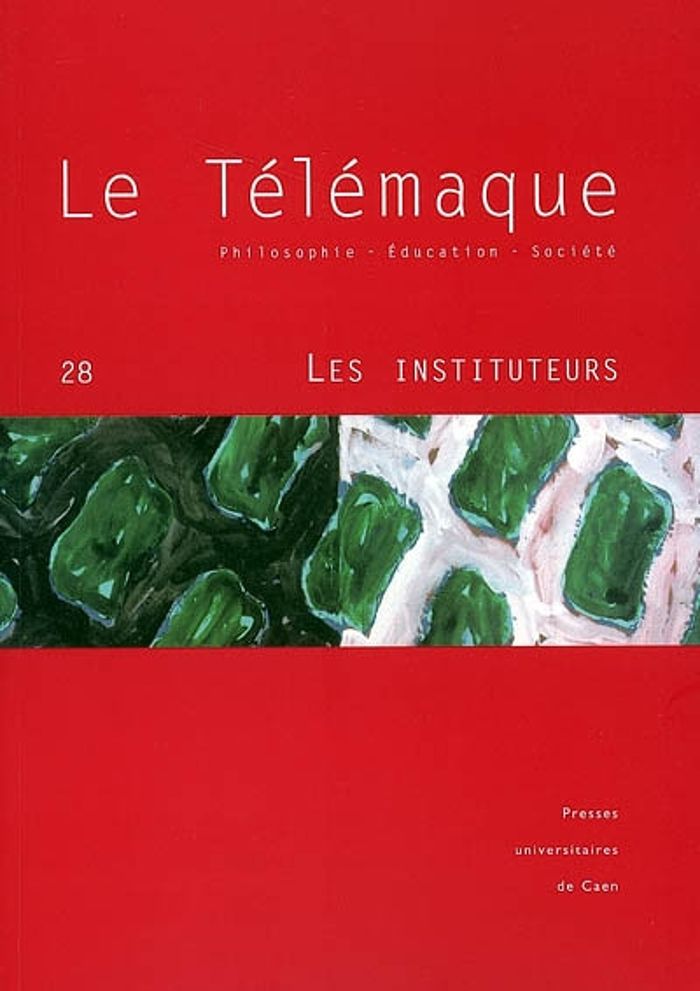 Couverture du livre « N 28 : LES INSTITUTEURS » de Xxx, librairie Les Contes Infusés à Corte