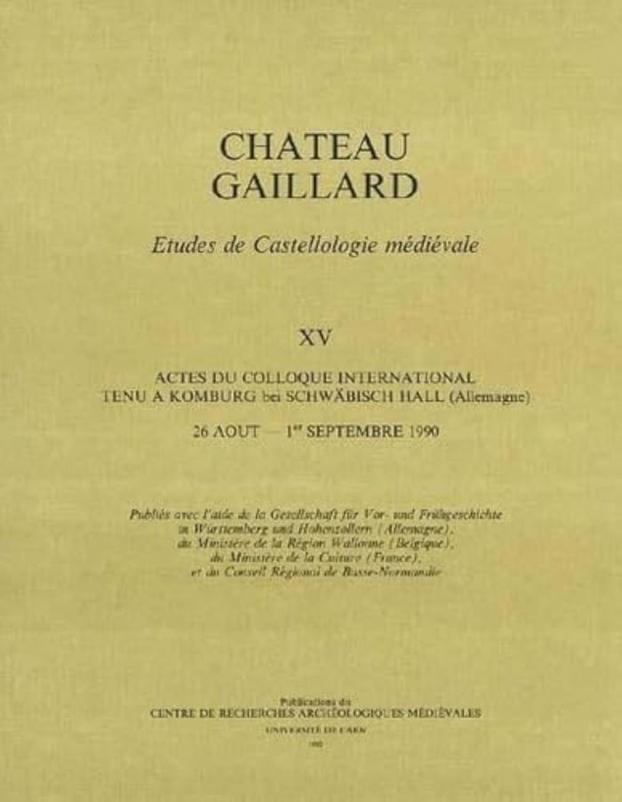 Couverture du livre « CHATEAU GAILLARD, N 15 - ETUDES DE CASTELLOLOGIE MEDIEVALE » de Joelle Burnouf, librairie Les Contes Infusés à Corte