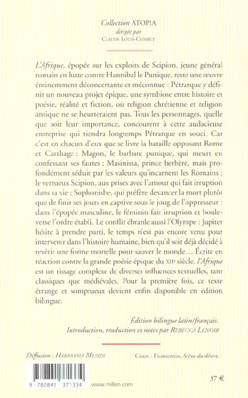 Quatrième de couverture de « L'AFRIQUE »