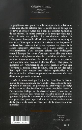 Quatrième de couverture de « LA SYMPHONIE DES HARMONIES CELESTES »