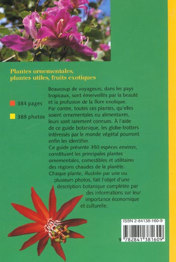 Quatrième de couverture de « GUIDE DES PLANTES TROPICALES »