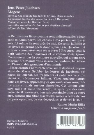 Quatrième de couverture de « MOGENS »