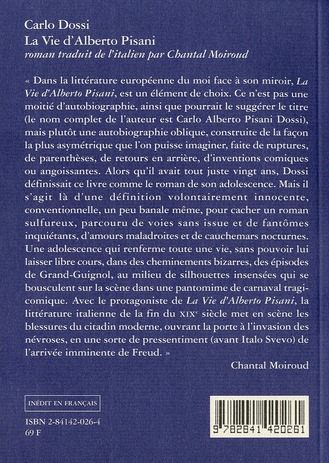 Quatrième de couverture de « LA VIE D'ALBERTO PISANI »