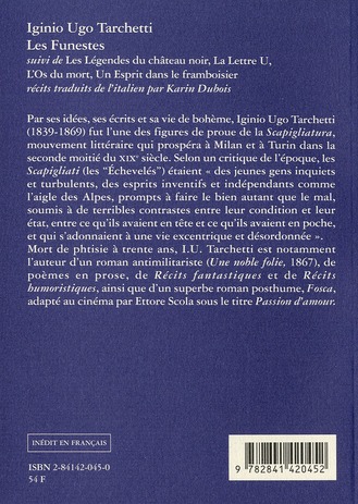 Quatrième de couverture de « LES FUNESTES »