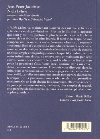 Quatrième de couverture de « NIELS LYHNE »