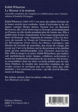 Quatrième de couverture de « Le retour à la maison : nouvelles »