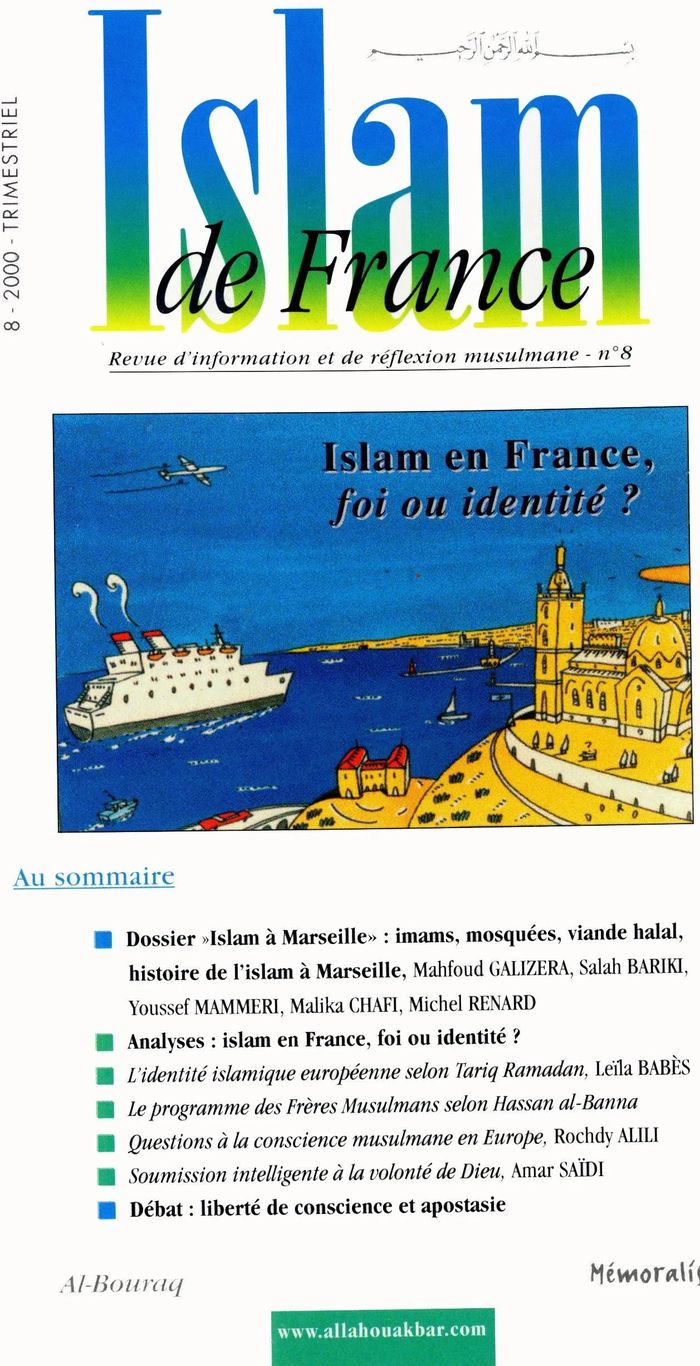 Couverture du livre « ISLAM DE FRANCE N 8 : FOI OU I » de Xxx, librairie Les Contes Infusés à Corte