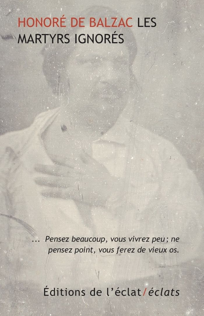 Couverture du livre « Les martyrs ignorés : fragment du Phédon d'aujourd'hui » de Honoré de Balzac, librairie Les Contes Infusés à Corte