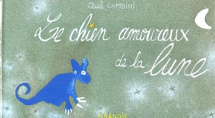 Couverture du livre « LE CHIEN AMOUREUX DE LA LUNE », librairie Les Contes Infusés à Corte