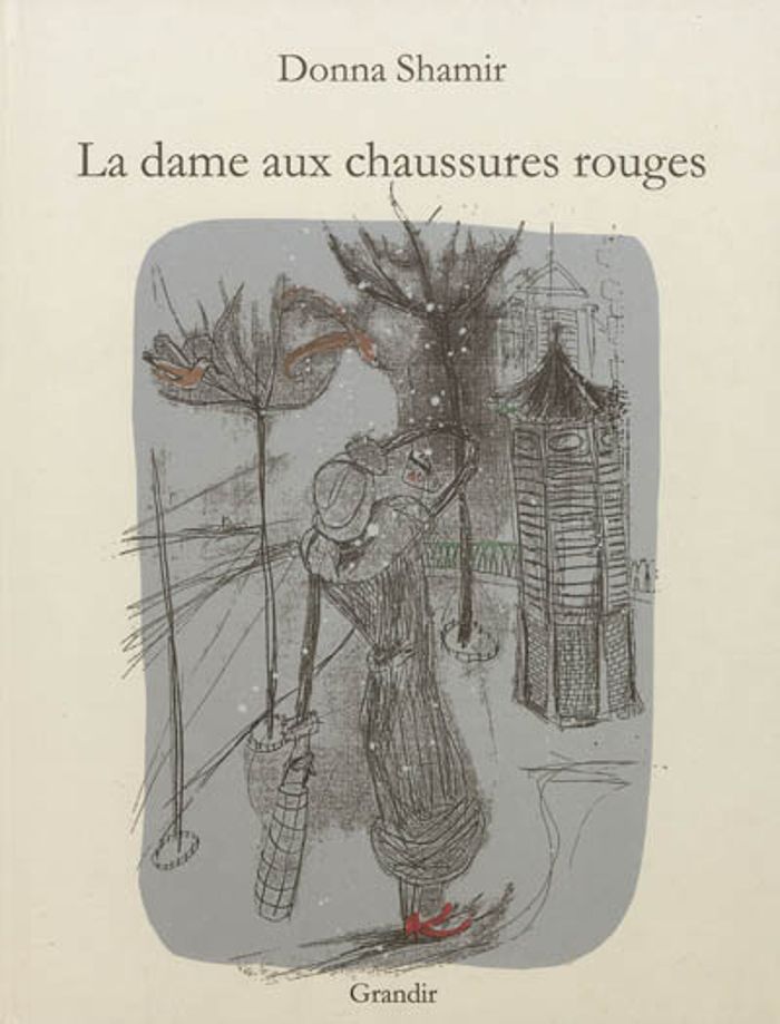Couverture du livre « LA DAME AUX CHAUSSURES ROUGES » de Dona Shamir, librairie Les Contes Infusés à Corte