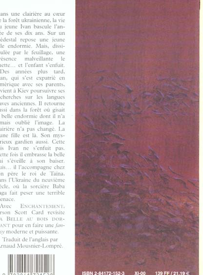 Quatrième de couverture de « ENCHANTEMENT »