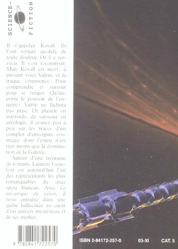 Quatrième de couverture de « LA MECANIQUE DU TALION »