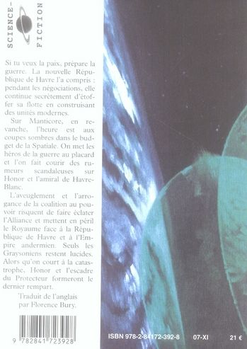 Quatrième de couverture de « HONOR HARRINGTON - T10 - PLAIES D'HONNEUR - VOL02 »