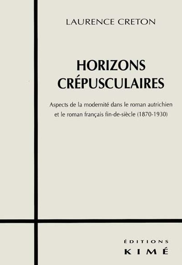 Couverture du livre « HORIZONS CREPUSCULAIRES » de Laurence Creton, librairie Les Contes Infusés à Corte