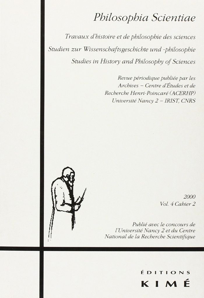 Couverture du livre « PHILOSOPHIA SCIENTIAE 2000 T. 4 / 2 », librairie Les Contes Infusés à Corte
