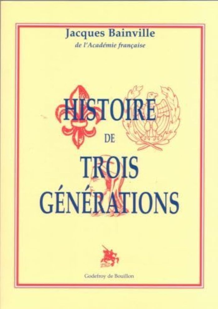 Couverture du livre « HISTOIRE DE TROIS GENERATIONS », librairie Les Contes Infusés à Corte