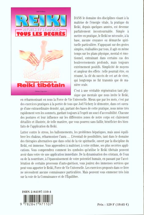 Quatrième de couverture de « REIKI - RITUELS ET SYMBOLES. REIKI TIBETAIN »
