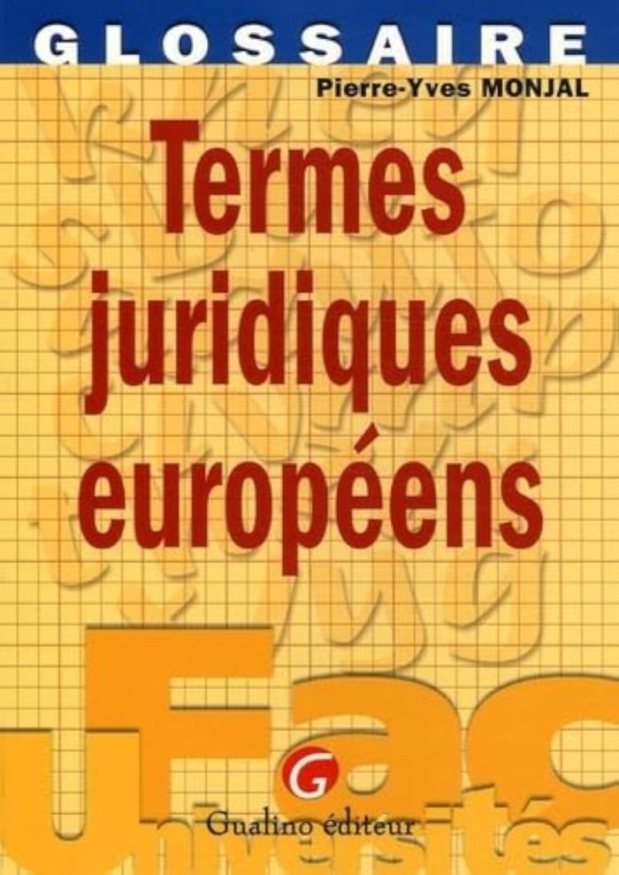 Couverture du livre « TERMES JURIDIQUES EUROPEENS », librairie Les Contes Infusés à Corte