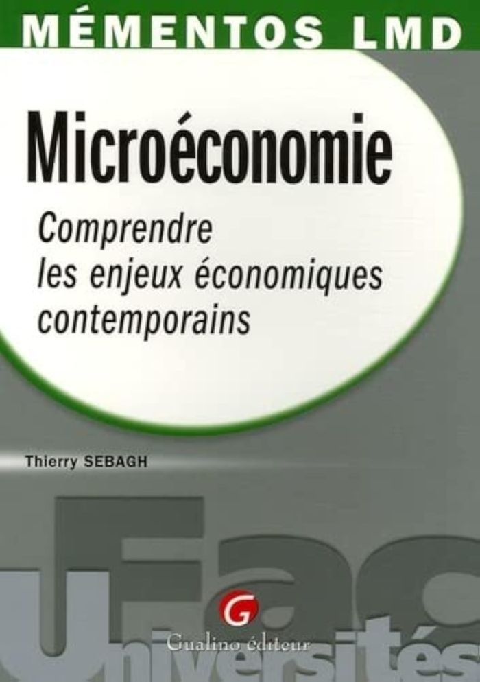 Couverture du livre « MEMENTOS LMD - MICROECONOMIE » de Thierry Sebagh, librairie Les Contes Infusés à Corte