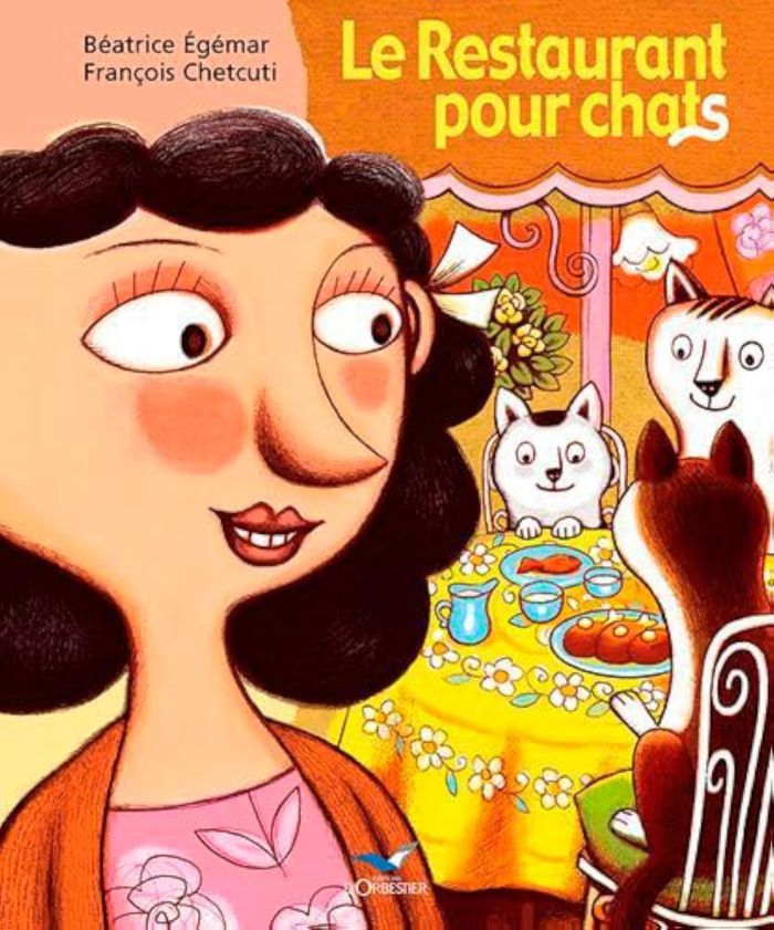 Couverture du livre « LE RESTAURANT POUR CHATS », librairie Les Contes Infusés à Corte