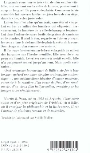 Quatrième de couverture de « BALLADE DE BILLIE ET JOE (LA) »