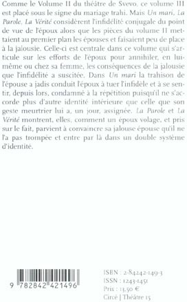 Quatrième de couverture de « THEATRE COMPLET III »