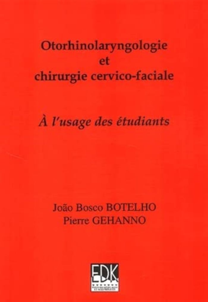 Couverture du livre « OTORHINOLARYNGOLOGIE ET CHIRURGIE CERVICO-FACIALE » de Gehanno/botelho, librairie Les Contes Infusés à Corte