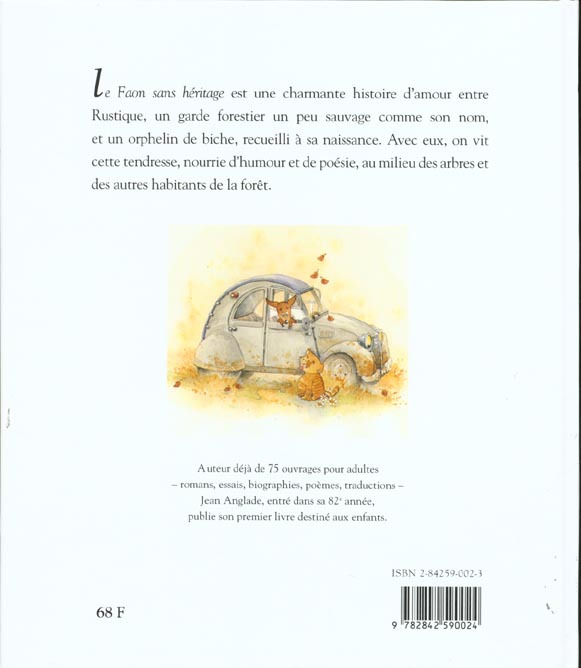 Quatrième de couverture de « LE FAON SANS HERITAGE »