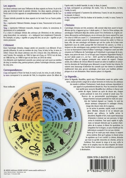 Quatrième de couverture de « ASTROLOGIE CHINOISE »