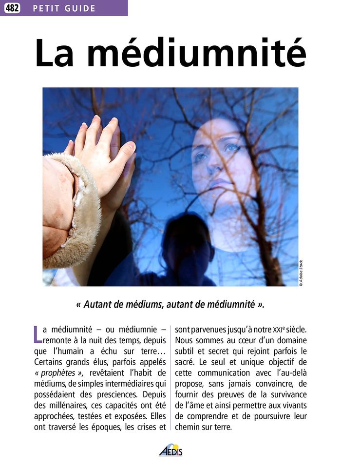 Couverture du livre « LA MEDIUMNITE » de Collectif, librairie Les Contes Infusés à Corte