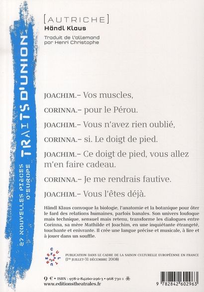 Quatrième de couverture de « LE CHARME OBSCUR D'UN CONTINENT »