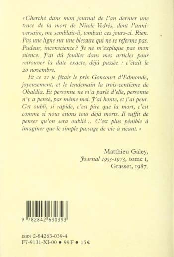 Quatrième de couverture de « MICROCLIMATS - CHRONIQUES CHOISIES »