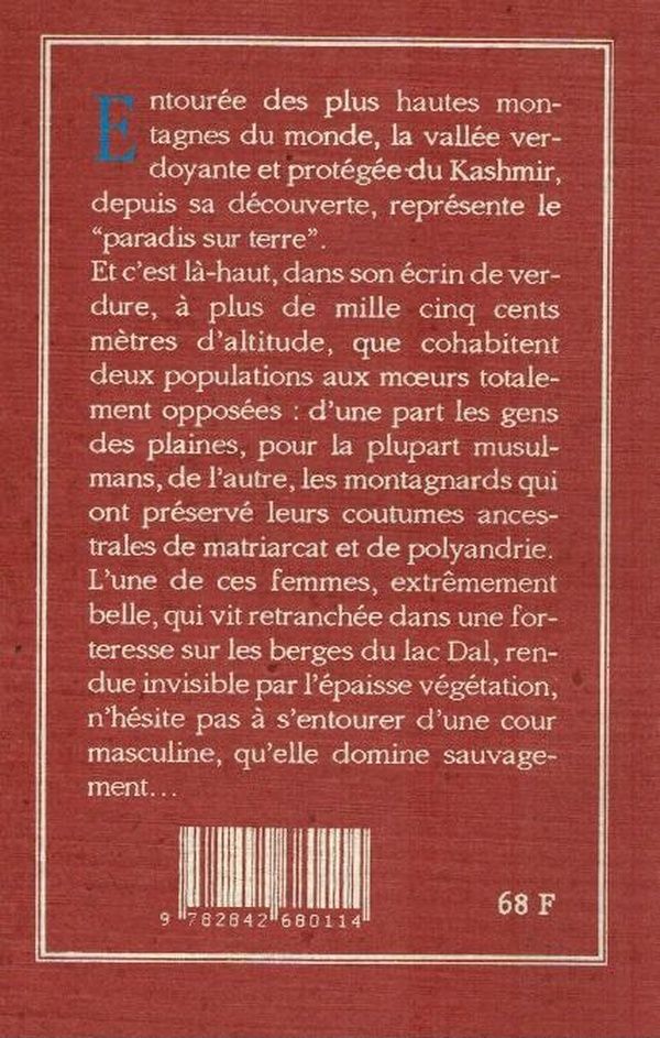 Quatrième de couverture de « KASCHMIR JARDIN DU BOHNEUR »