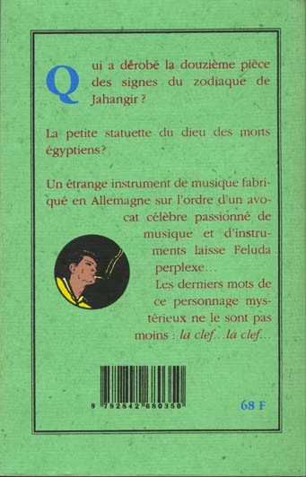 Quatrième de couverture de « LES AVENTURES DE FELUDA »