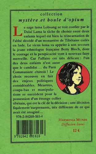 Quatrième de couverture de « LE COLLIER DU BODHISATTVA - ROMAN »