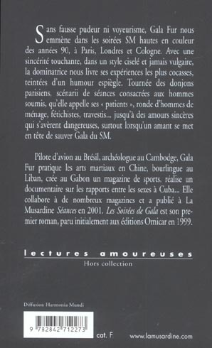 Quatrième de couverture de « LES SOIREES DE GALA »