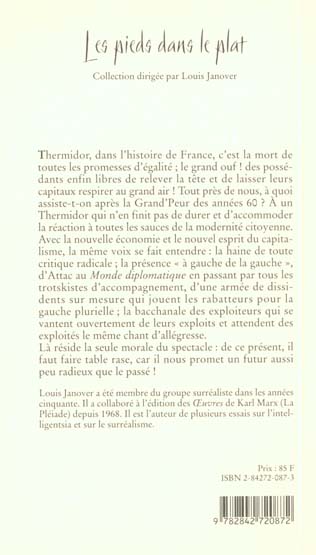 Quatrième de couverture de « THERMIDOR MON AMOUR »