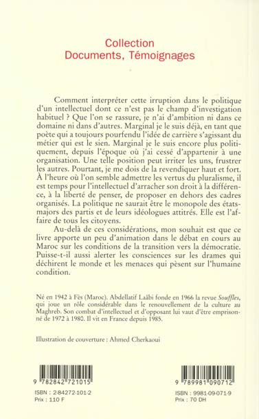 Quatrième de couverture de « LES REVES SONT TETUS - ECRITS POLITIQUES »