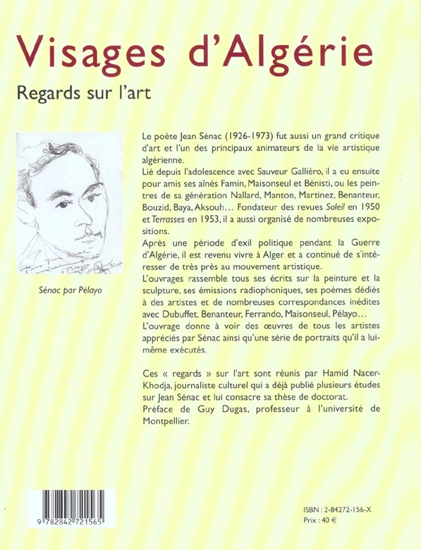 Quatrième de couverture de « VISAGES D'ALGERIE »