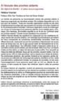 Quatrième de couverture de « À l'écoute des proches aidants : du répit à la rêverie »