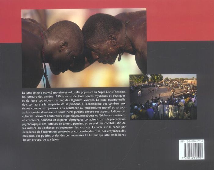 Quatrième de couverture de « KOKOWA - LA LUTTE TRADITIONNELLE AU NIGER »