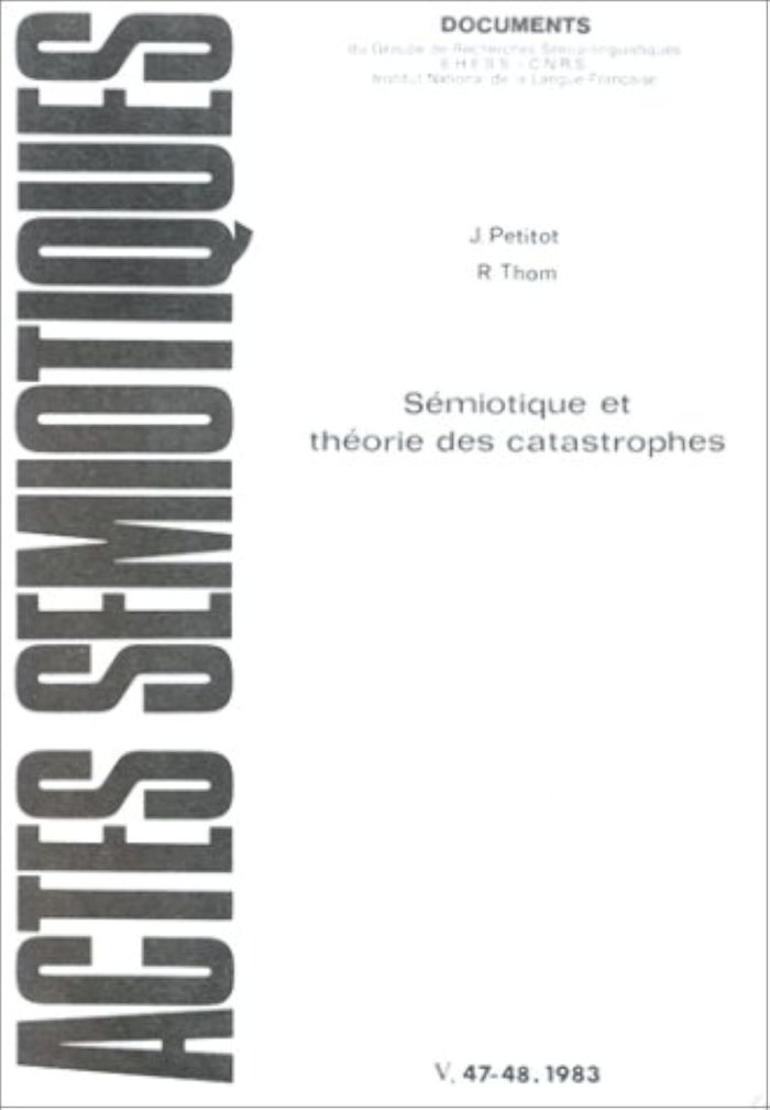 Couverture du livre « ACTES SEMIOTIQUES, N  47-48/1983. J. PETITOT ET R. THOM, SEMIOTIQUE E T THEORIE DES CATASTROPHES » de Xxx, librairie Les Contes Infusés à Corte