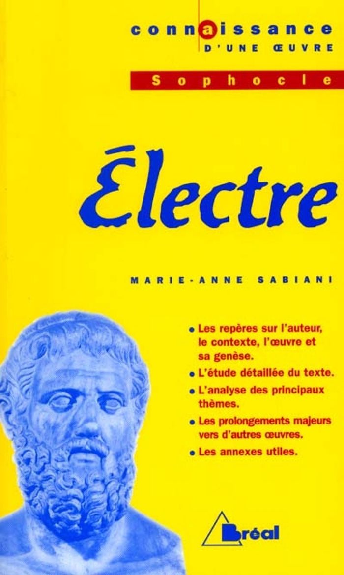 Couverture du livre « ELECTRE - SOPHOCLE », librairie Les Contes Infusés à Corte