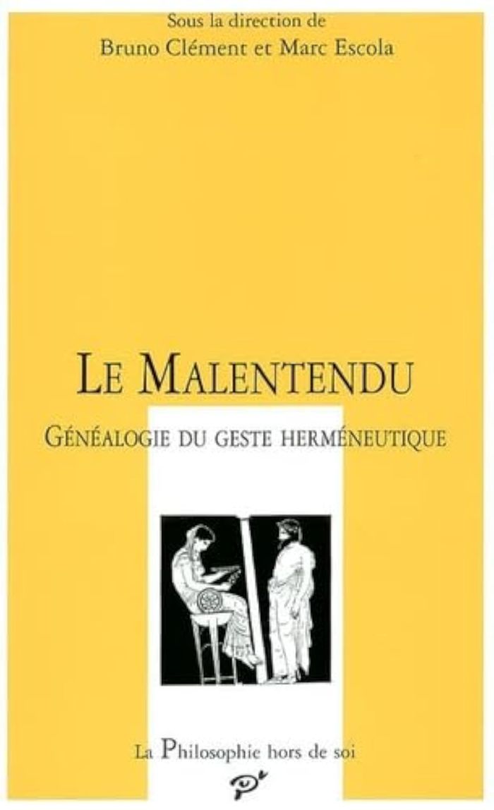 Couverture du livre « LE MALENTENDU » de Escola Marc (dir.) M, librairie Les Contes Infusés à Corte