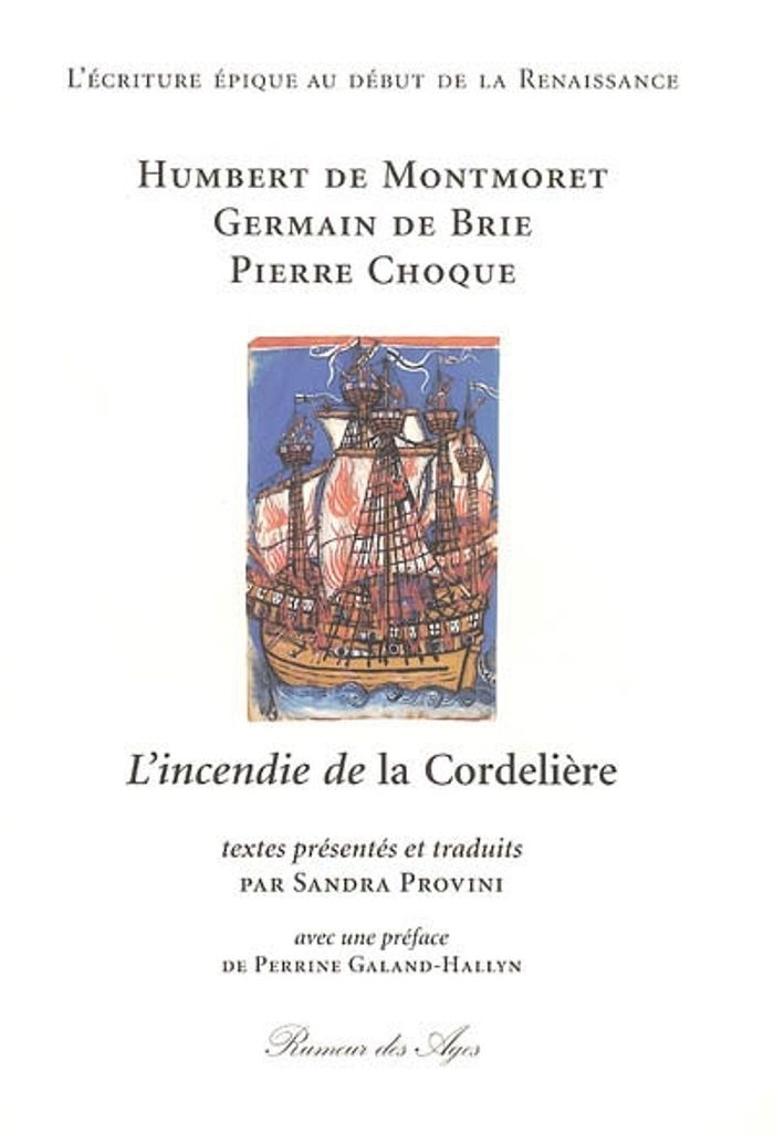 Couverture du livre « L'INCENDIE DE LA CORDELIERE », librairie Les Contes Infusés à Corte