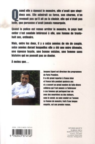 Quatrième de couverture de « La femme du monstre »