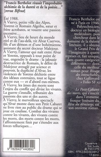 Quatrième de couverture de « LE PETIT CABARET DES MORTS »