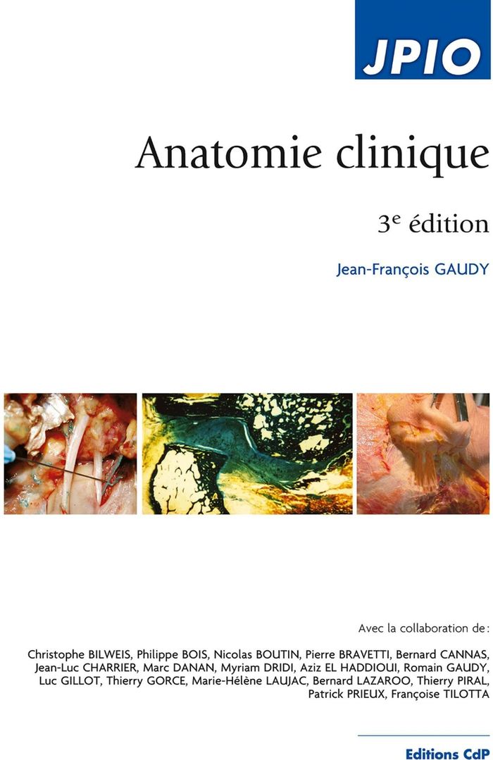 Couverture du livre « Anatomie clinique » de Jean-François Gaudy, librairie Les Contes Infusés à Corte
